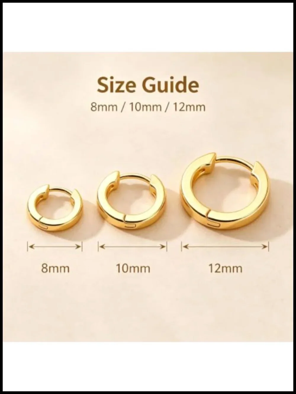 3 Pair 925 Sterling Silver Earrings Set Cubic Zirconia Huggie Hoop Stud